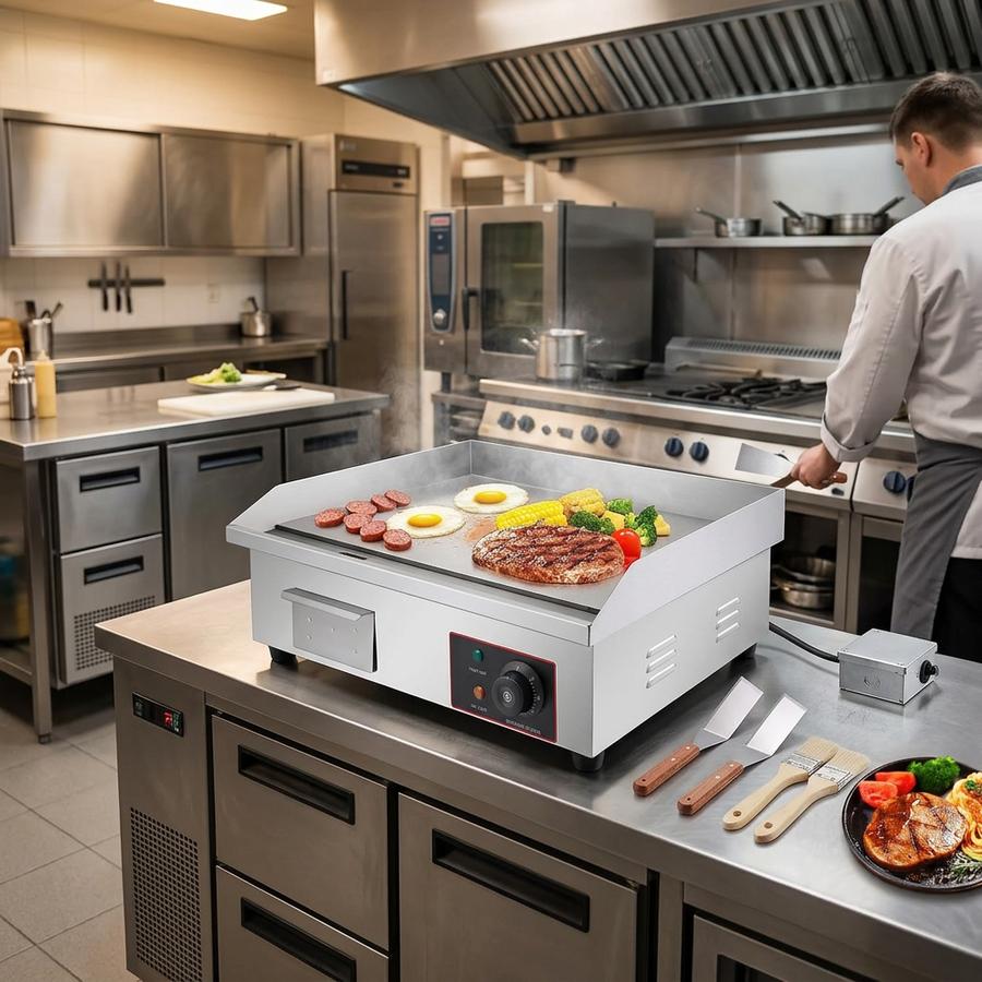 22 inch electric griddle running breakfast service
